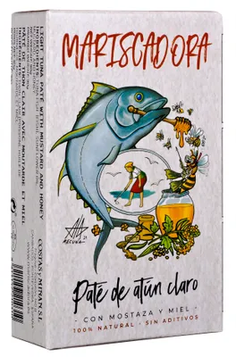 Image de De l'Espagne. Patate de thon à la moutarde et au miel