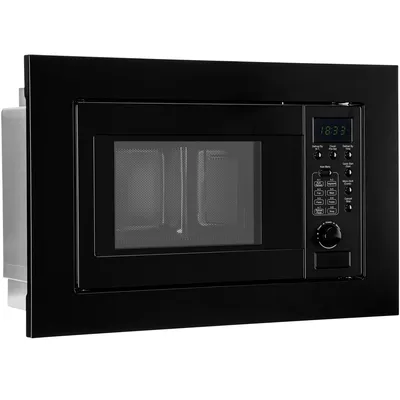 Produktbild von Bomann® Einbaumikrowelle mit Grill | 60cm | 800W Mikrowelle | 1000W Grill | inkl. Grillrost und Drehteller | 20L Mikrowelle | MWG 2215 EB schwarz