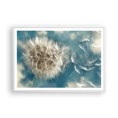 Produktbild von Gerahmtes Poster - Weißer Rahmen - Baby Sommer Pflanze - 100x70 cm - Wand Bild - Wanddeko - Wandbilder - Kunstposter - Wandposter - Bilderrahmen - Bilder - Kunstdruck - Wandbild - P2WAA100x70-3567