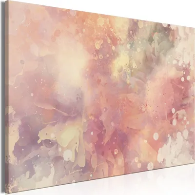 Produktbild von Italienischer Leinwand Leinwandbild - Colourful Explosion (1 Part) Wide 90x60 cm Abstrakt b-C-0857-b-a