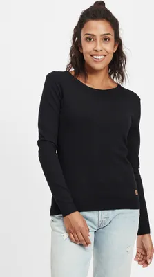 Produktbild von OXMO OXEdda Damen Strickpullover Feinstrick Pullover mit Rundhalsausschnitt