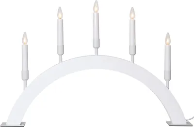 Produktbild von Star Trading 214-47, Leichte Dekorationsfigur, Weiß, IP20, Weiß, 5 Glühbirne(n), E10