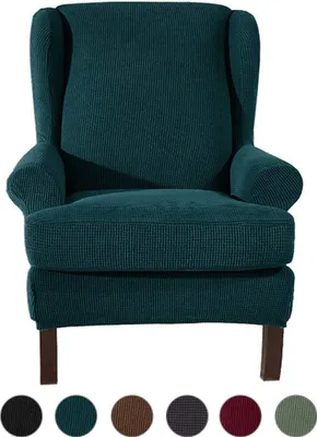 Obrázek produktu pro 2-dílný Elastanový obal na pohovku Stretch Couch Cover Obal na křeslo Elastický protiskluzový 1-sedačka （Blue）