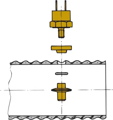 Produktbild von Vetus Auspufftemperaturalarm-Sensor für Schlauch