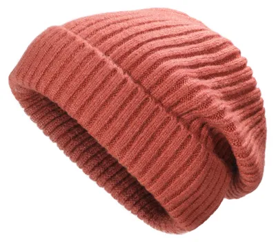 Imagen del producto de Gorro de lana tejido a punto para mujer, estilo slouchy