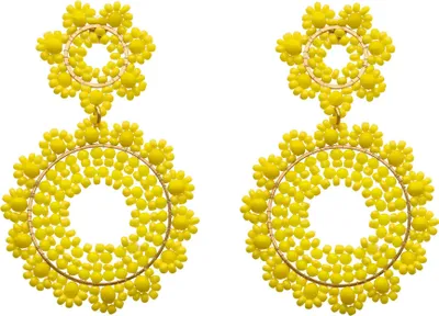 Produktbild von joella damen ohrringe - gelb, one size