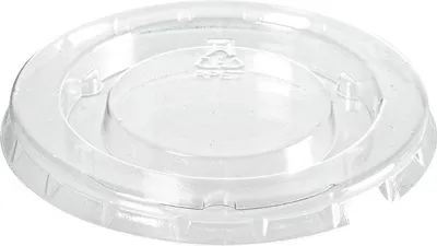 Produktbild von rPET Deckel Dressingbecher 30 / 60 ml  Transparent rPET 66x66x6 | Packung (150 Stück)