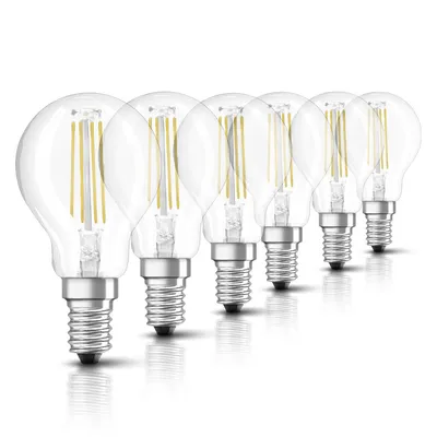Produktbild von 6 x Osram LED Filament Leuchtmittel Tropfen 2,5W = 25W E14 klar 250lm Neutralweiß 4000K