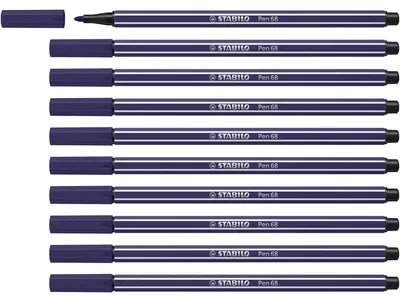 Produktbild von STABILO Premium-Filzstift -  Pen 68 - 10er Pack - preußischblau