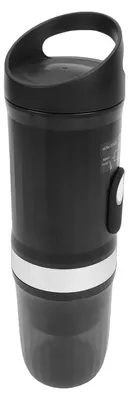 Obrázek produktu pro Přenosný kávovar 3 v 1 – rychlý samohřívací kávovar s tlakem 20 barů a dobíjecí baterií 9600 mAh, ideální na kempování, cestování i do kanceláře, černý