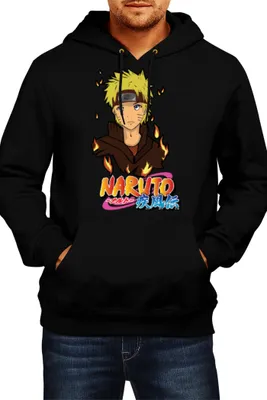 Zdjęcie produktu dla Męska Bluza Z Kapturem Japan Manga Comics Anime Naruto Uzumaki 02 Var-032 Naruto Uzumaki, Man 2XL / Czarny
