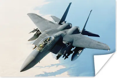 Produktbild von MuchoWow® Poster Ein Kampfjet fliegt über den Irak 120x80 cm - Bilder