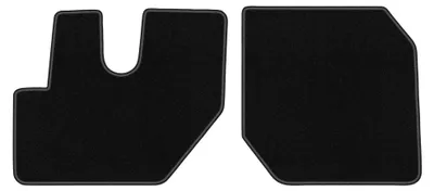 Image de Tapis avant en moquette pour Renault D. 2013- (utilitaire) – 2 pièces, noirs, sur mesure – Wielganizator BASIC