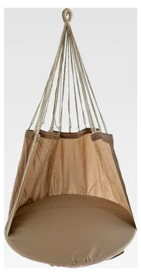 Produktbild von Gepolsterte Hängehöhle Hängestuhl für Erwachsene beige