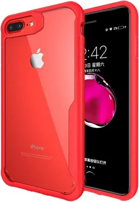 Produktbild von Schutzhülle für iPhone 7 Plus Bumper Cover Case Panzer Hülle Tasche Rot