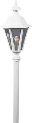Produktbild von Konstsmide Pallas Leuchtenkopf weiß lackiertes Aluminium, rauchfarbenes Acrylglas, Hand EU 478-250