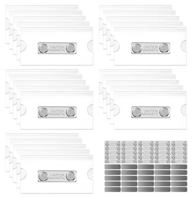 Produktbild von 25 magnetische Namensschilder – selbstklebend und robust