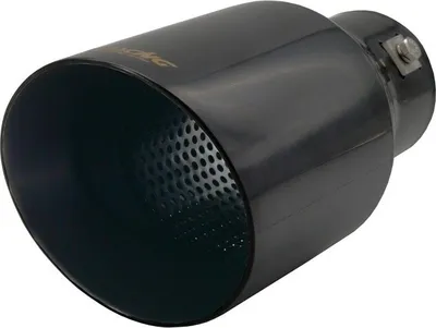 Produktbild von Simoni Racing TRX/106N Auspuffblende Endrohr Blende Ø102mm 210mm Rund Gerade Schwarz Edelstahl