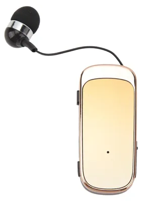 Imagen del producto de Auriculares inalámbricos retráctiles con Bluetooth 5.2, auriculares con clip, cómodos para actividades al aire libre, deportes y conducción. Color: amarillo degradado