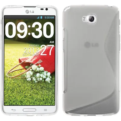 Produktbild von PhoneNatic Case kompatibel mit LG G Pro Lite Dual - clear Silikon Hülle S-Style + 2 Schutzfolien