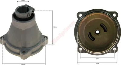 Produktbild von Kupplungsgehäuse Für Chinesische Motorsensen 26Mm 7T