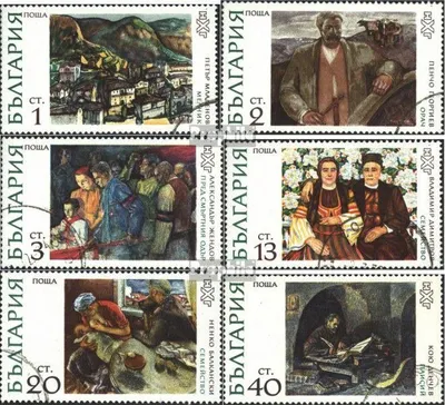 Produktbild von Briefmarken Bulgarien 1972 Mi 2144-2149 (kompl.Ausgabe) gestempelt Gemälde