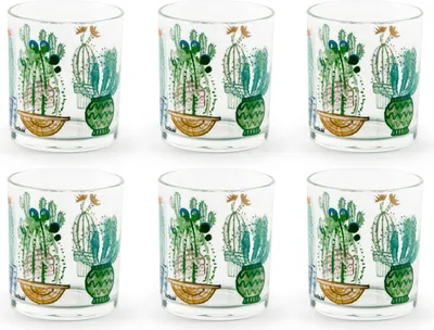 Zdjęcie produktu dla Excelsa zestaw 6 szklanek do wody Cactus szklanka 25 cl kolorowa