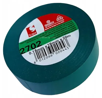 Produktbild von Scapa 2702 Isolierband Grün 19mm 20m PVC