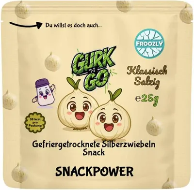 Produktbild von Froozly Gefriergetrocknete Silberzwiebeln Snack Klassisch Salzig 25g
