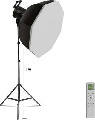 Zdjęcie produktu dla Lampa studyjna LED, regulowana jasność, kompatybilność z mocowaniem Bowens, SH-TYD-135-18