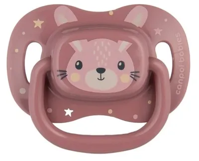 Produktbild von Canpol Babies Cute Animals Schnuller symmetrische Silikon rosa 34/925 6-18 Monate, 1 Stck