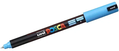 Image de uni-ball marqueur pigmenté POSCA (PC-1MR), bleu clair
