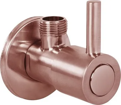 Obrázok produktu pre Rohový ventil so zabránením spätnému toku 1/2" medený matný