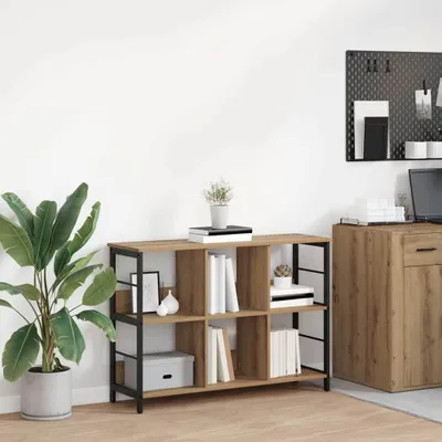 Obrázok produktu pre Maison Exclusive – Knihovňa s 6 policami, rozmer 102 x 32 x 72,5 cm, materiál: drevovláknité dosky