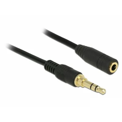 Produktbild von DeLOCK 85590, 3.5mm, Männlich, 3.5mm, Weiblich, 5 m, Schwarz