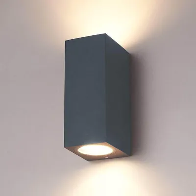 Produktbild von hoftronic LED-Wandleuchte Selma 7W IP65 dimmbar Anthrazit Up & Down Light