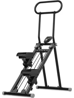 Image de Stepper Conreda pour s'entraîner à la maison, pliable, noir/gris