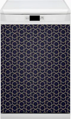 Obrázek produktu pro Magnetická fólie na magnety do myčky Magnety do myčky nádobí 45x80 cm dekor - zlatý vzor