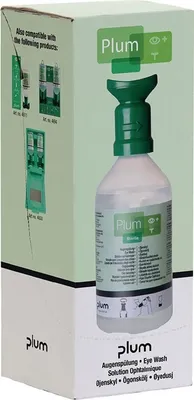 Zdjęcie produktu dla Butelka do płukania oczu 0,5l 3 lata (nieotwarta butelka) DIN EN15154-4 Śliwka