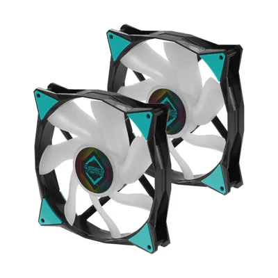 Immagine prodotto di Iceberg Thermal IceGale - Ventola per case - ARGB - 140 mm - Nero (confezione da 2)