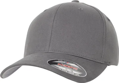 Produktbild von FLEXFIT 6377 | Flexfit Brushed Twill Cap, Silberne Schirmunterseite - Farbe: Grey - Größe: S/M