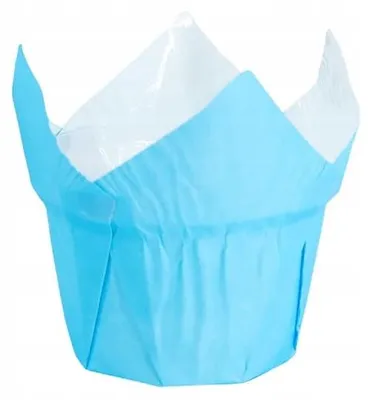 Produktbild von PartyPal Blaue Muffinpapier-Förmchen 20 Stück