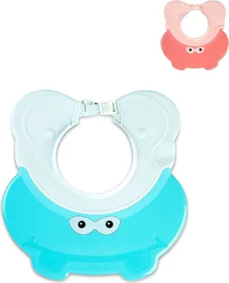Produktbild von Cangaroo Baby Badekappe Ruby, Duschvisier, Duschhaube, Shampooschutz verstellbar blau