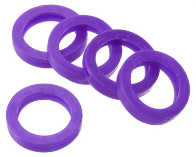Tastenkappen-Abdeckungen 5er-Pack 0,9" Silikonringe Lila