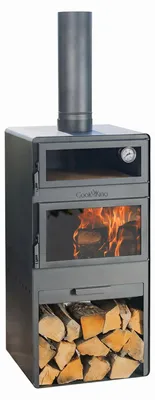 Obrázek produktu pro CookKing 111501 Zahradní trouba Terasová trouba Krbová kamna "VENTO" S pečicím prostorem