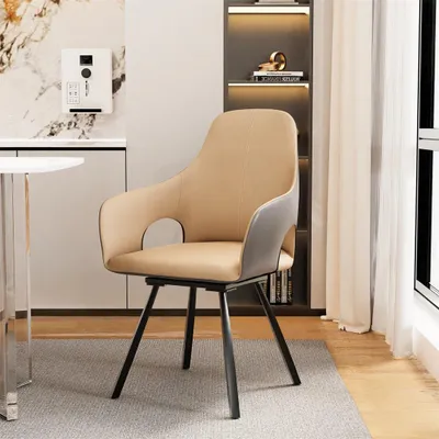 Obrázek produktu pro Jídelní židle – Sada 2 kusů – Otočné – S područkami – Moderní