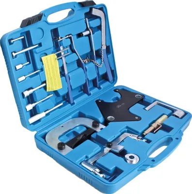 Immagine prodotto di Kit messa in fase motori, attrezzi per il bloccaggio della cinghia di distribuzione dell'albero a camme del motore, compatibile con Renault Nissan Opel a benzina e diesel