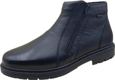 Produktbild von Grünwald schwarz TEX Lammfell Herren Stiefelette in Schwarz, Größe 46