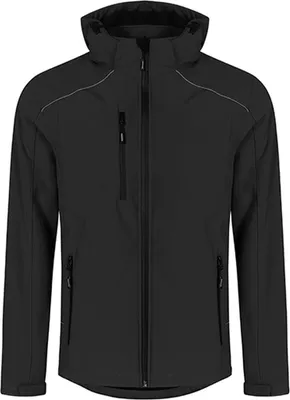 Softshell Jacke C+ Herren Schwarz XL - Winddichte Jacke Mit Verstellbaren Ärmeln