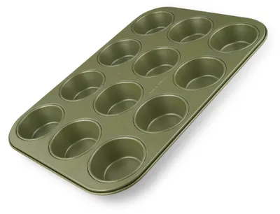 Produktbild von Zenker Muffinform für 12 Stück Hochwertige und stabile Backform für Muffins und Cupcakes 12er Muffinblech mit veganer Antihaftbeschichtung